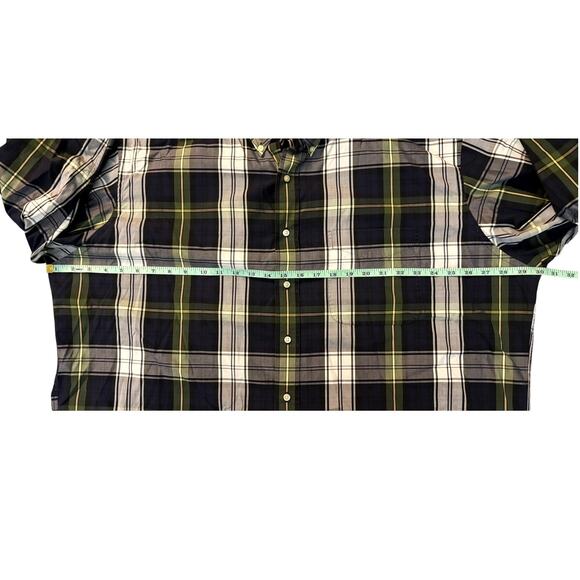 Jos A Bank Navy Blue/Green Plaid Button-Down Mens Size XXL - Picture 4 of 6